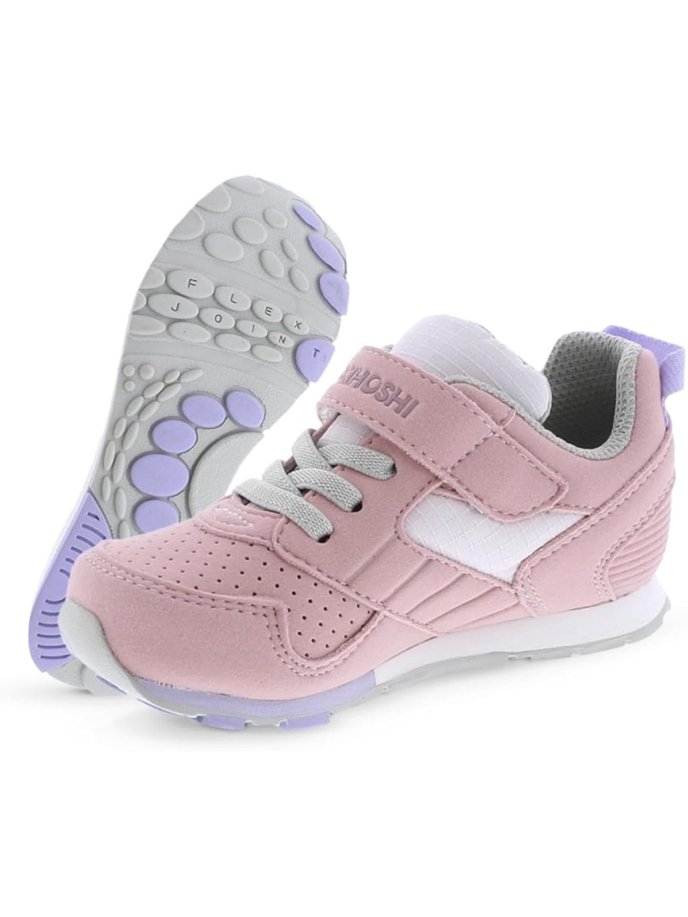 Tsukihoshi Pink and Lavender Kids Athletic Sneakers